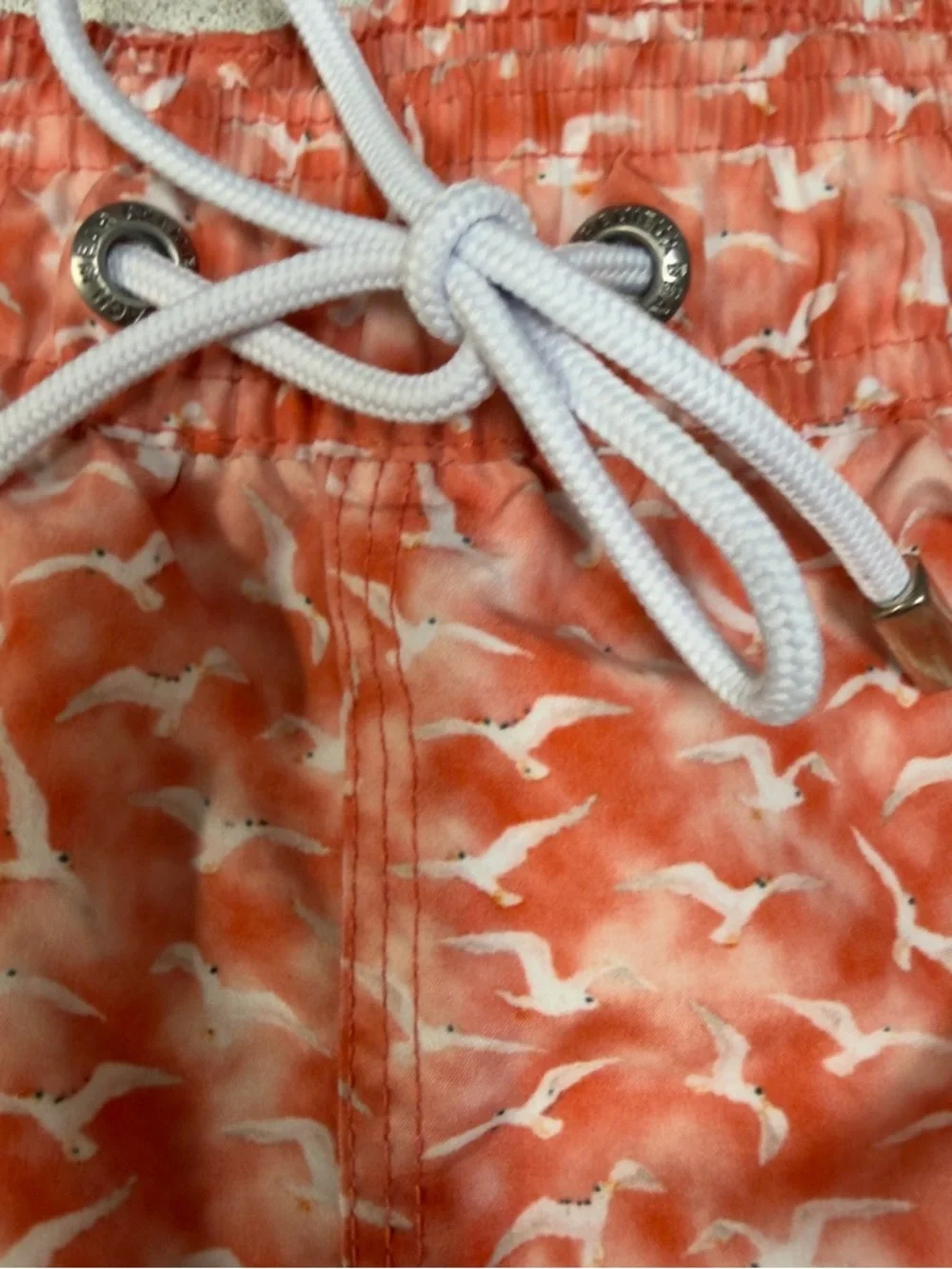 Cremieux Swim Trunks Orange Seagull Print‎ Men’s Size XL